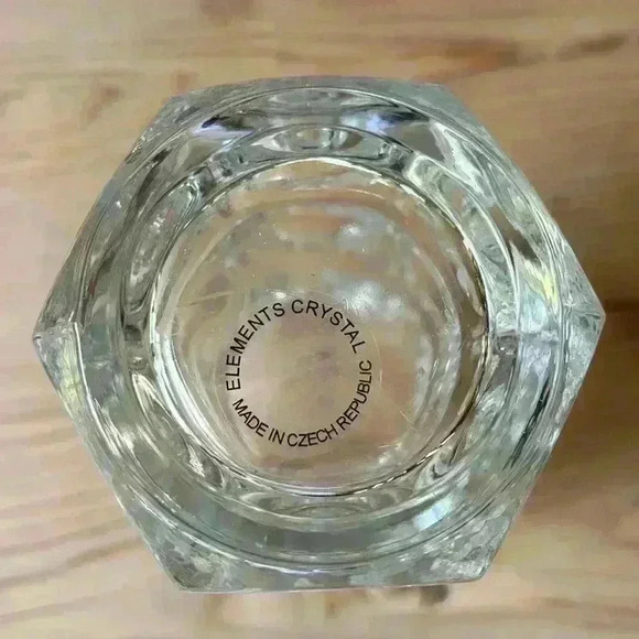 Crystal Art Glass Vase Cube Design Made In Czech Republic - Picture 4 of 5